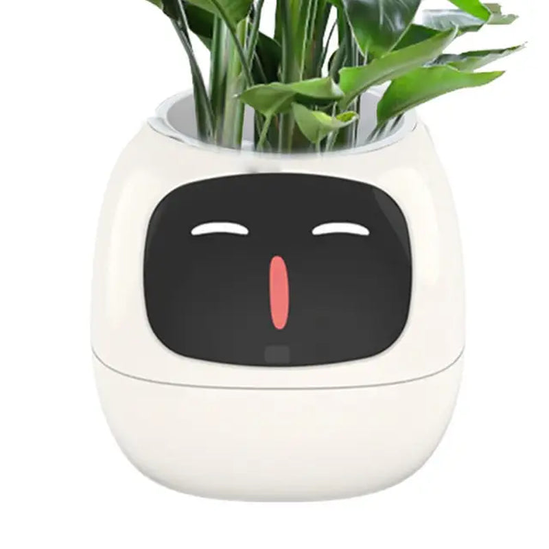 Smart Planter Pot Intelligent Flower Pot Adorable Plant Companion for Indoor Decoration Make Raising Plants Easy and Fun Plant