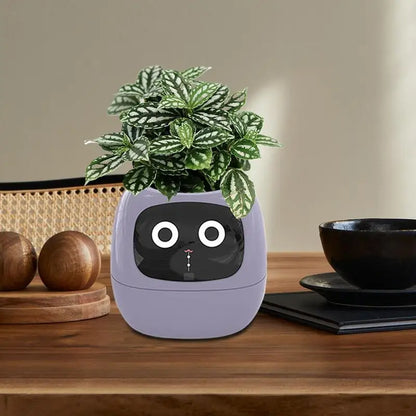 Smart Planter Pot Intelligent Flower Pot Adorable Plant Companion for Indoor Decoration Make Raising Plants Easy and Fun Plant