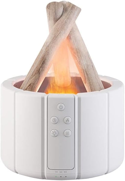 Bonfire Aromatherapy Humidifier, 250Ml Wireless Remote Control Usb Mist Fragrance Air Humidifier with Flame Lights, Bonfire Flame Style Humidifier Auto off Air Diffuser for Home Office Room