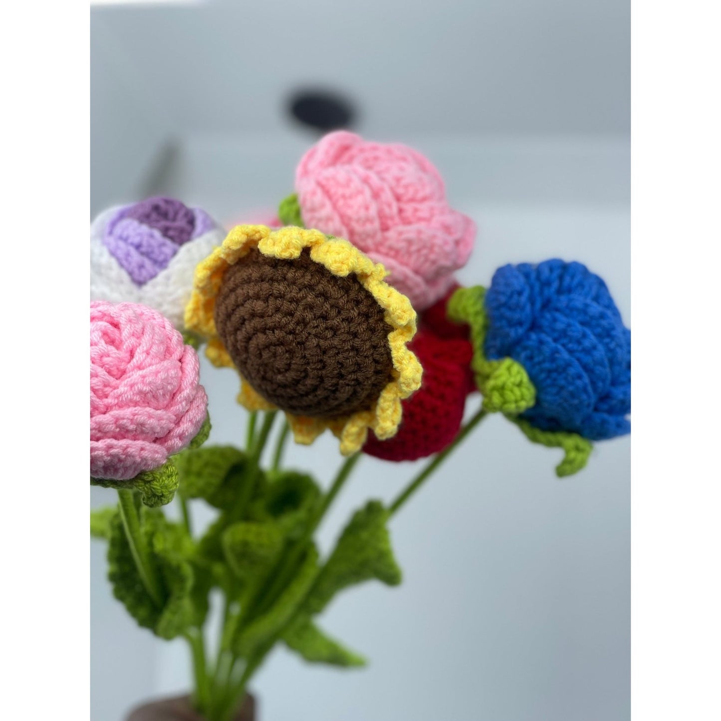 Aesthetic Crochet Flower |Handmade Knitted Flowers|