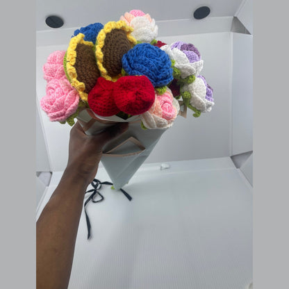 Aesthetic Crochet Flower |Handmade Knitted Flowers|